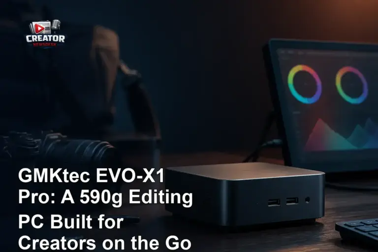 GMKtec EVO-X1 Pro: A 590g Editing PC Built for Creators on the Go