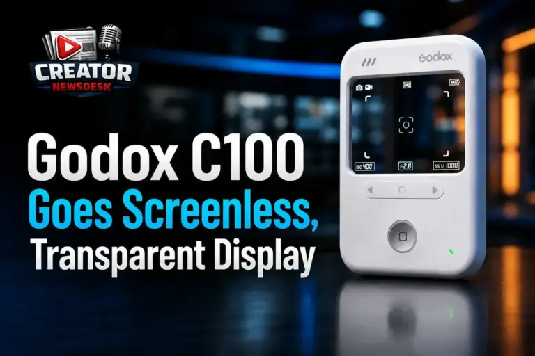 Godox C100 Goes Screenless, Transparent Display