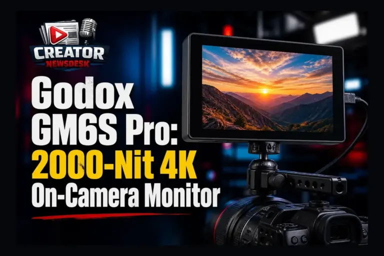 Godox GM6S Pro: 2000-Nit 4K On-Camera Monitor
