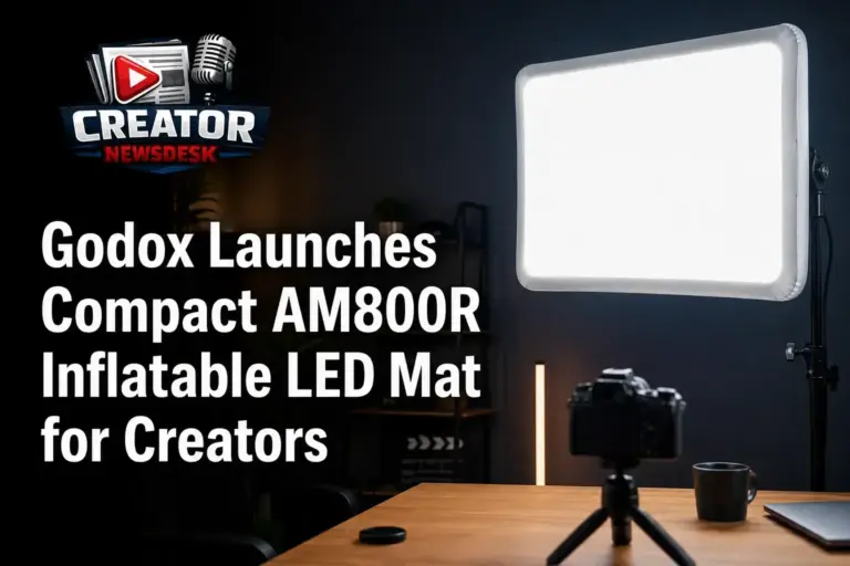 Godox Launches Compact AM800R Inflatable LED Mat for Creators