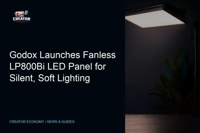 Godox Launches Fanless LP800Bi LED Panel for Silent, Soft Lighting