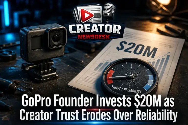 GoPro Founder Invests $20M as Creator Trust Erodes Over Reliability
