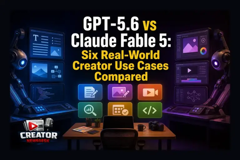 GPT‑5.6 vs Claude Fable 5: Six Real‑World Creator Use Cases Compared