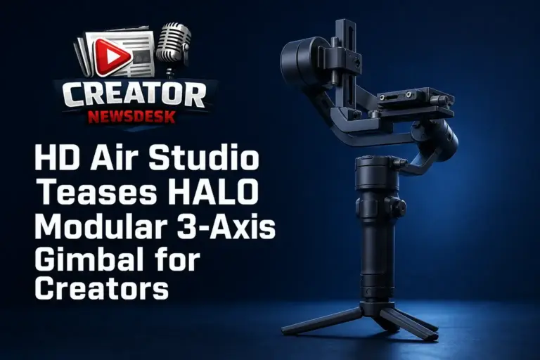 HD Air Studio Teases HALO Modular 3‑Axis Gimbal for Creators