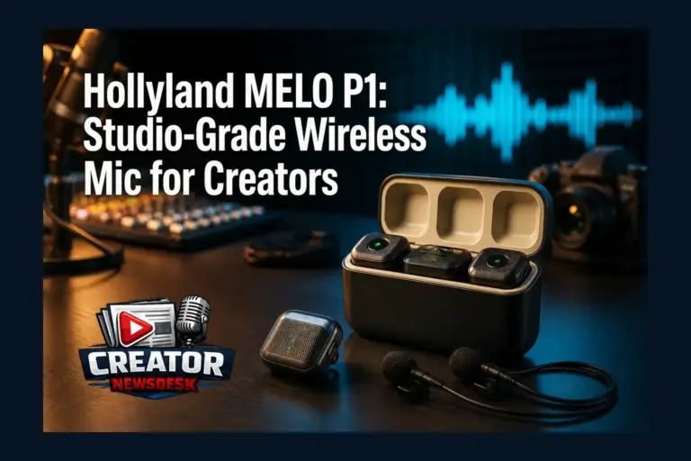 Hollyland MELO P1: Studio-Grade Wireless Mic for Creators
