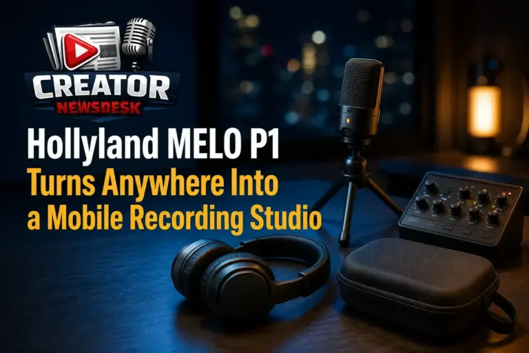 Hollyland MELO P1 Turns Anywhere Into a Mobile Recording Studio