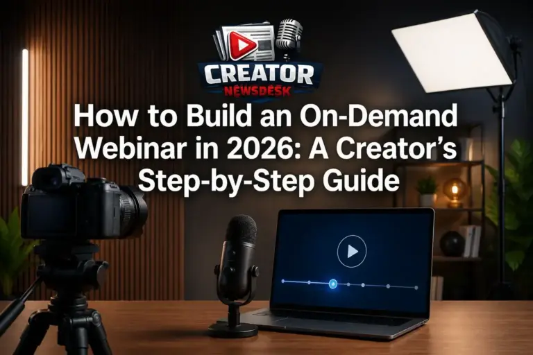 How to Build an On-Demand Webinar in 2026: A Creator’s Step-by-Step Guide