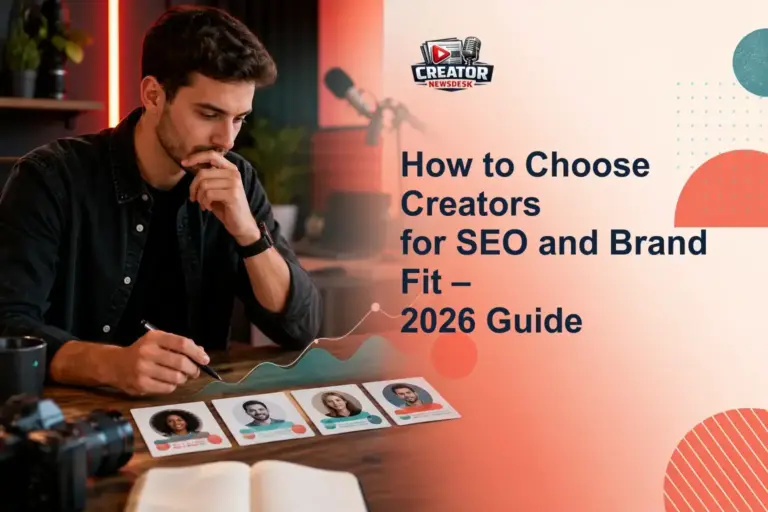How to Choose Creators for SEO and Brand Fit – 2026 Guide