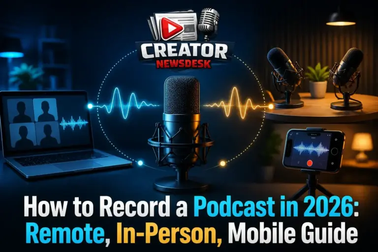 How to Record a Podcast in 2026: Remote, In-Person, Mobile Guide