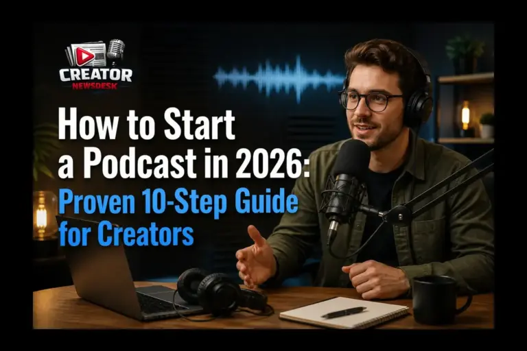 How to Start a Podcast in 2026: Proven 10-Step Guide for Creators