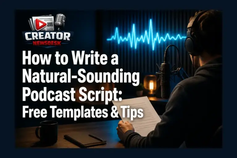 How to Write a Natural-Sounding Podcast Script: Free Templates & Tips