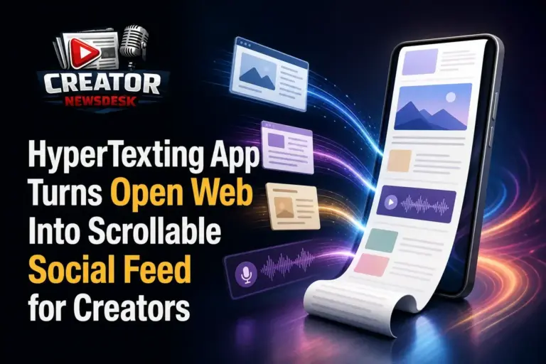 HyperTexting App Turns Open Web Into Scrollable Social Feed for Creators