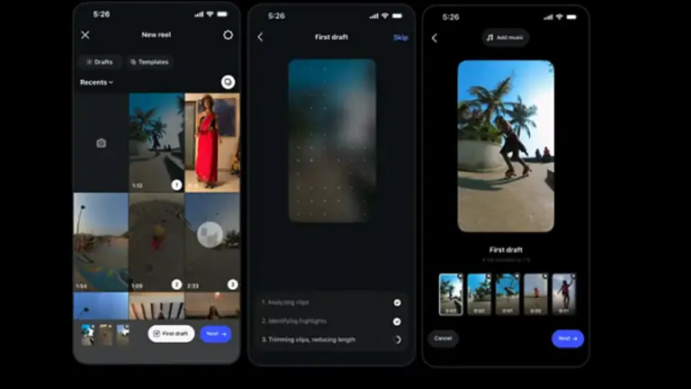 Instagram Rolls Out First Draft Tool for Auto‑Edited Reels