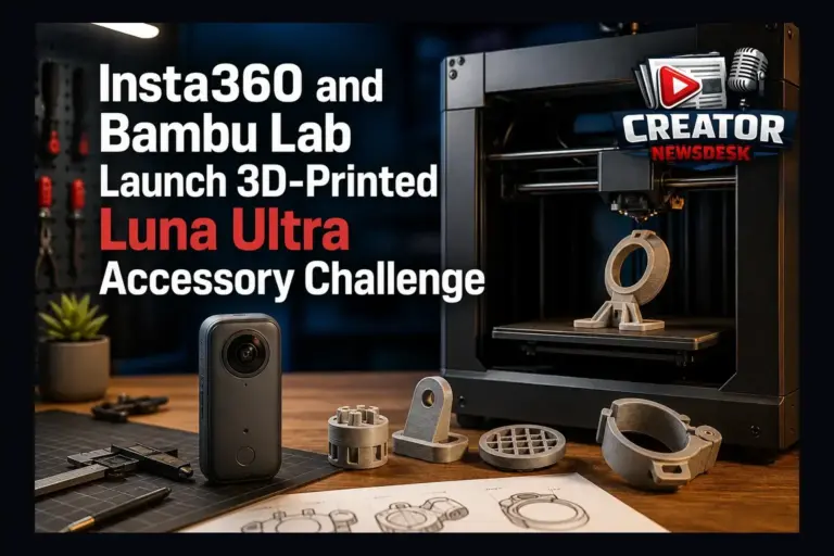 Insta360 and Bambu Lab Launch 3D-Printed Luna Ultra Accessory Challenge