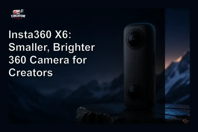 Insta360 X6: Smaller, Brighter 360 Camera for Creators