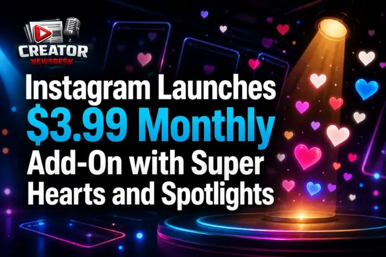 Instagram Launches $3.99 Monthly Add-On with Super Hearts and Spotlights
