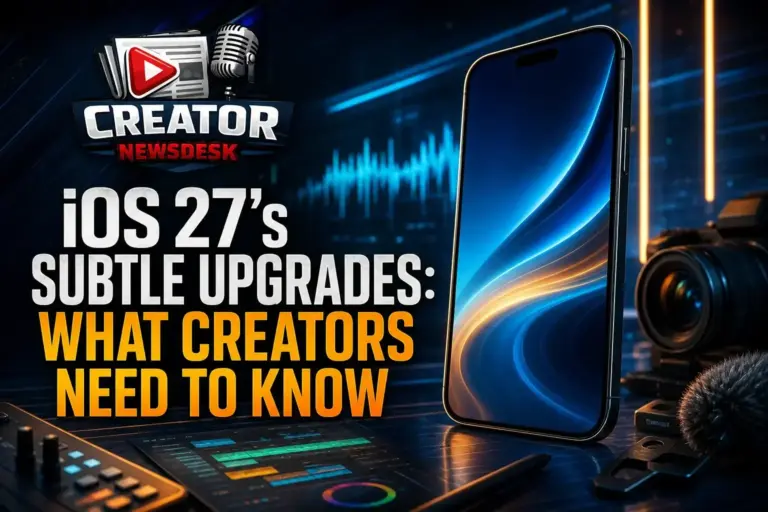 iOS 27’s Subtle Upgrades: What Creators Need to Know