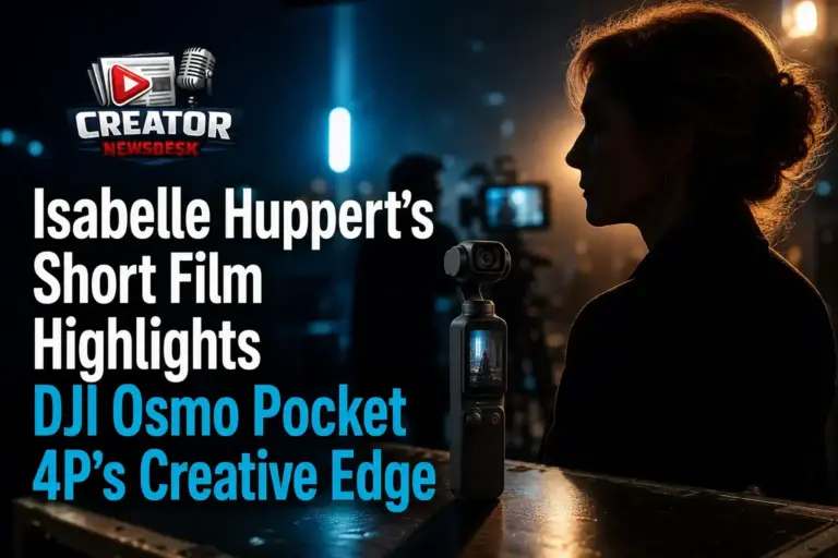 Isabelle Huppert’s Short Film Highlights DJI Osmo Pocket 4P’s Creative Edge