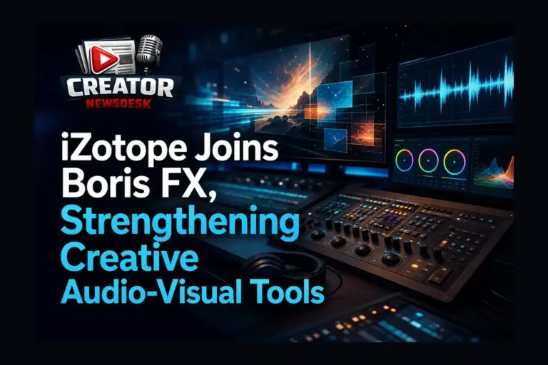iZotope Joins Boris FX, Strengthening Creative Audio-Visual Tools