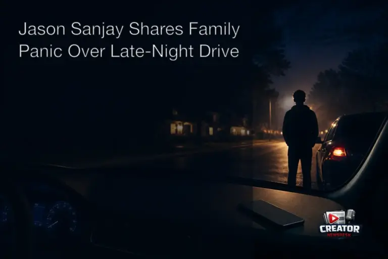 Jason Sanjay Shares Family Panic Over Late-Night Drive