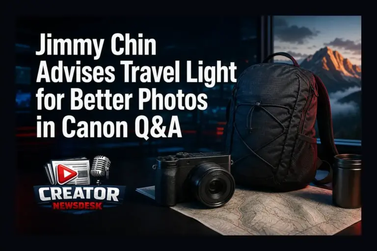 Jimmy Chin Advises Travel Light for Better Photos in Canon Q&A