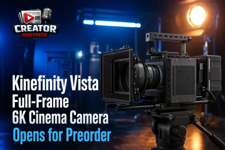 Kinefinity Vista Full‑Frame 6K Cinema Camera Opens for Preorder