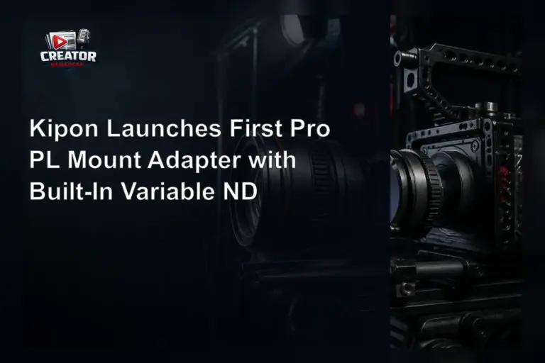 Kipon Launches First Pro PL Mount Adapter with Built-In Variable ND