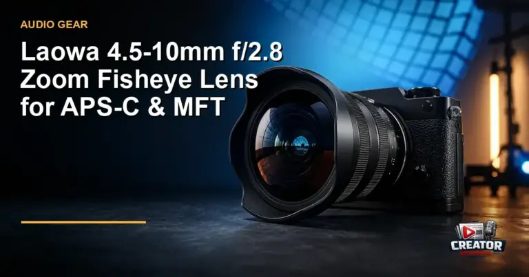 Laowa 4.5‑10mm f/2.8 Zoom Fisheye Lens for APS‑C & MFT