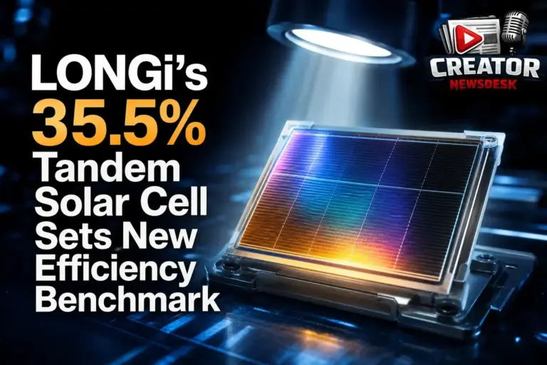 LONGi’s 35.5% Tandem Solar Cell Sets New Efficiency Benchmark
