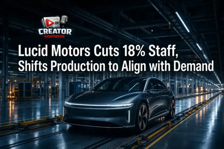 Lucid Motors Cuts 18% Staff, Shifts Production to Align with Demand