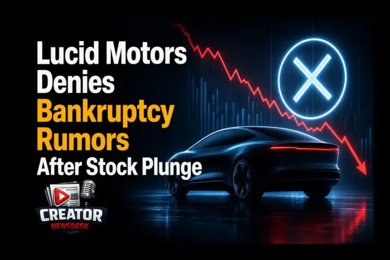 Lucid Motors Denies Bankruptcy Rumors After Stock Plunge