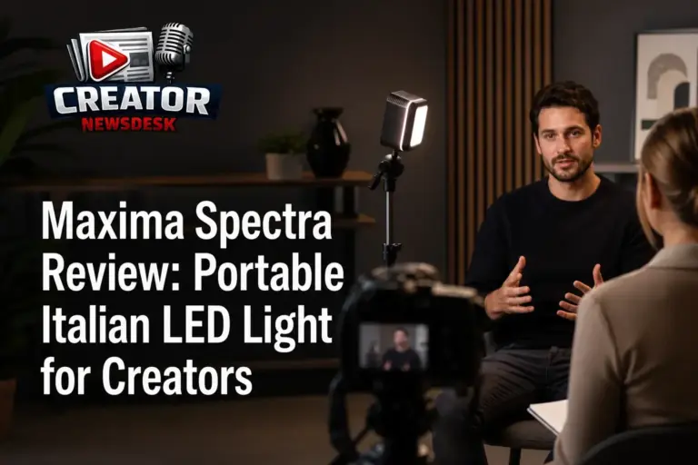 Maxima Spectra Review: Portable Italian LED Light for Creators