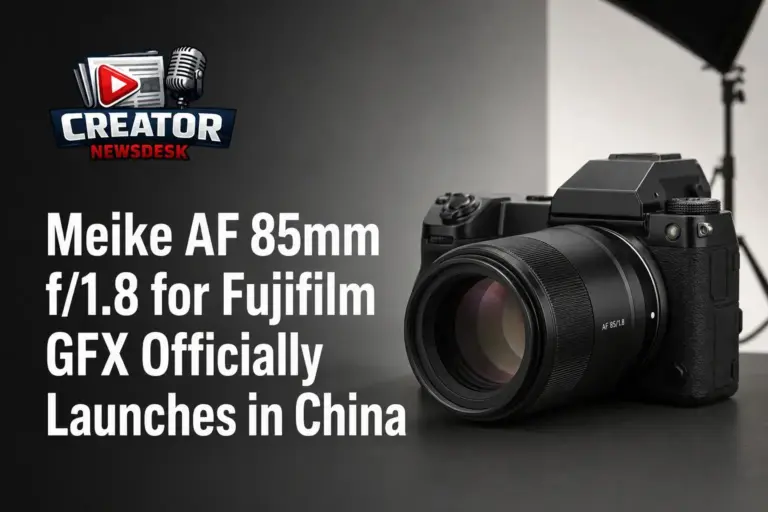 Meike AF 85mm f/1.8 for Fujifilm GFX Officially Launches in China
