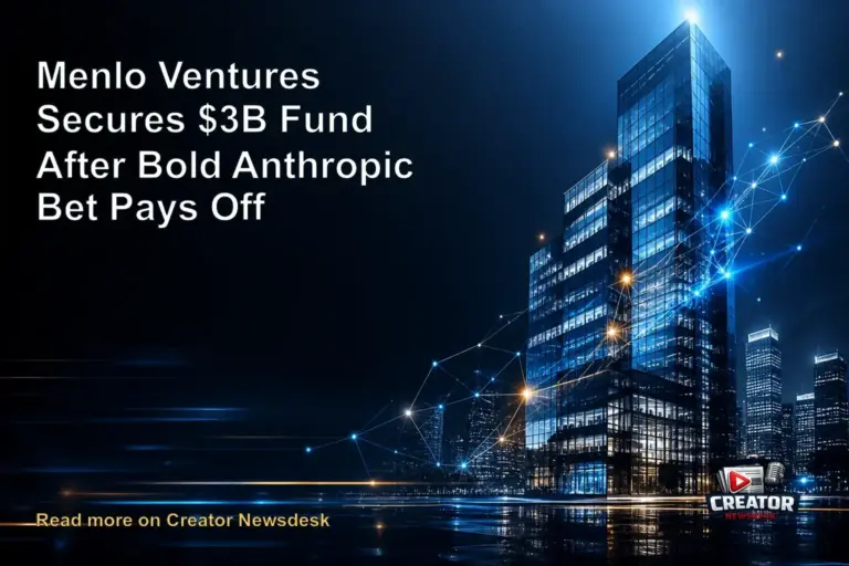 Menlo Ventures Secures $3B Fund After Bold Anthropic Bet Pays Off