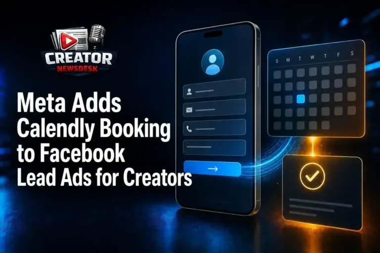 Meta Adds Calendly Booking to Facebook Lead Ads for Creators