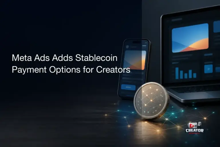 Meta Ads Adds Stablecoin Payment Options for Creators