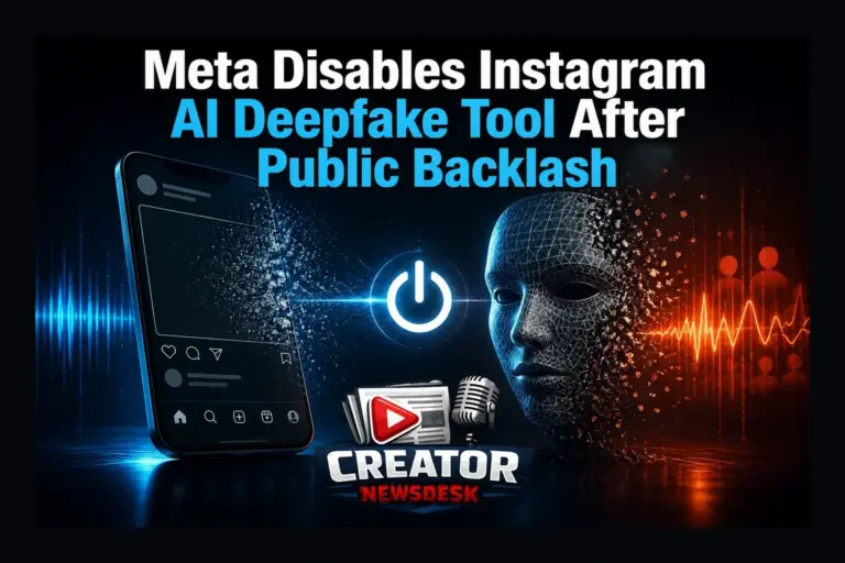 Meta Disables Instagram AI Deepfake Tool After Public Backlash