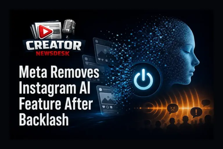 Meta Removes Instagram AI Feature After Backlash