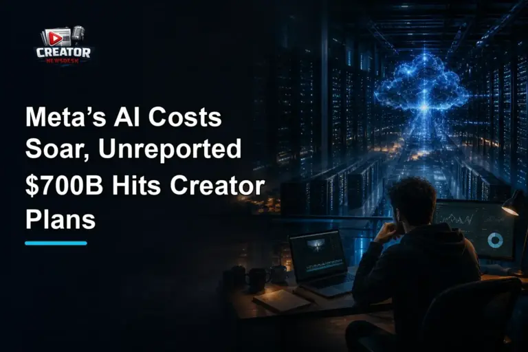 Meta’s AI Costs Soar, Unreported $700B Hits Creator Plans