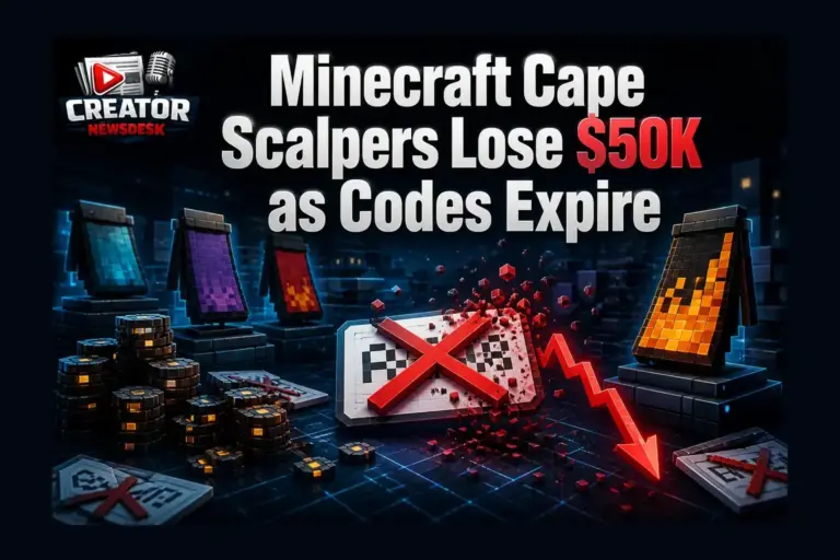 Minecraft Cape Scalpers Lose $50K as Codes Expire