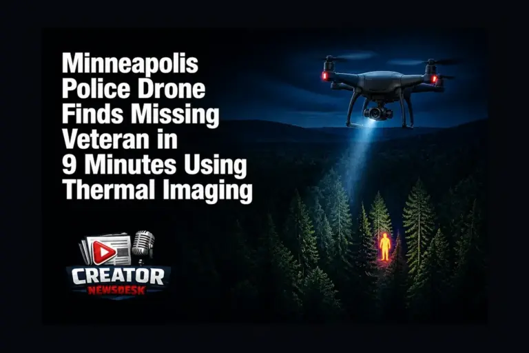 Minneapolis Police Drone Finds Missing Veteran in 9 Minutes Using Thermal Imaging