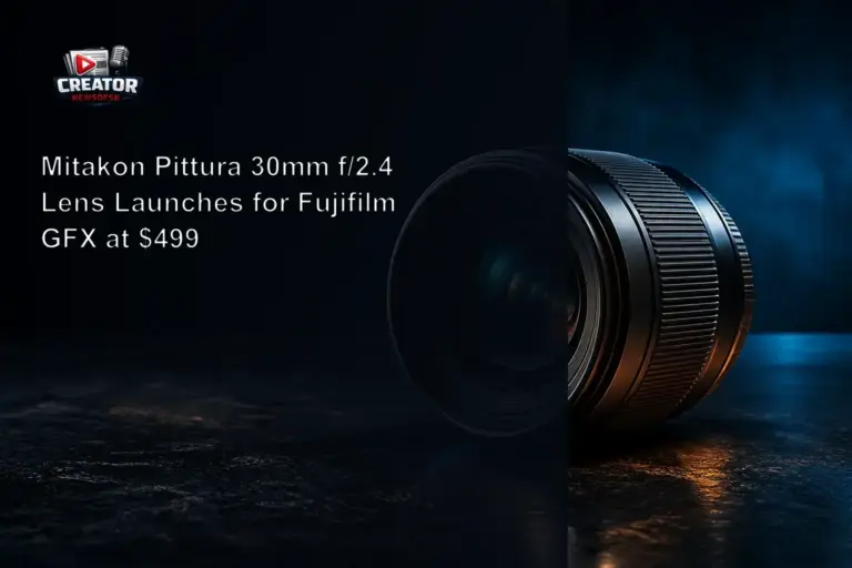 Mitakon Pittura 30mm f/2.4 Lens Launches for Fujifilm GFX at $499
