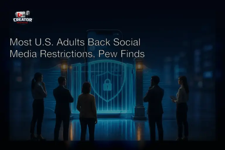 Most U.S. Adults Back Social Media Restrictions, Pew Finds