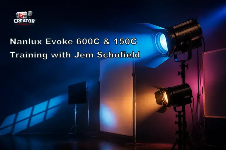 Nanlux Evoke 600C & 150C Training with Jem Schofield