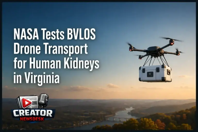NASA Tests BVLOS Drone Transport for Human Kidneys in Virginia
