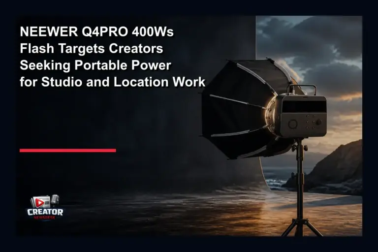 NEEWER Q4PRO 400Ws Flash Targets Creators Seeking Portable Power for Studio and Location Work