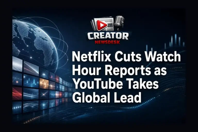 Netflix Cuts Watch Hour Reports as YouTube Takes Global Lead
