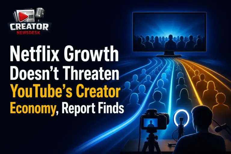 Netflix Growth Doesn’t Threaten YouTube’s Creator Economy, Report Finds
