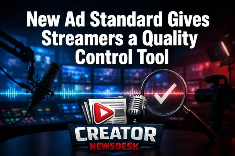 New Ad Standard Gives Streamers a Quality Control Tool
