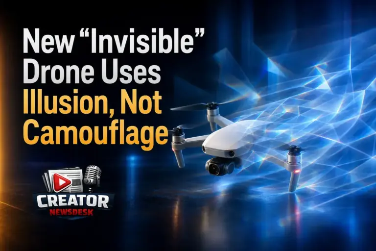 New “Invisible” Drone Uses Illusion, Not Camouflage